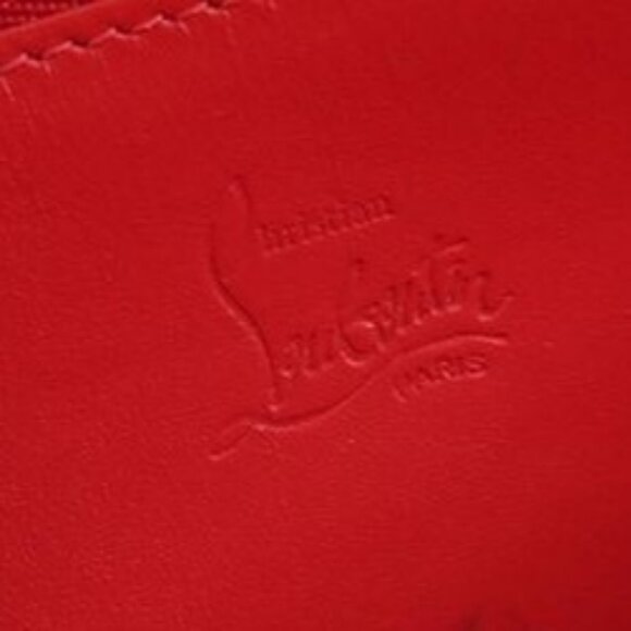 Authentic Christian Louboutin Calfskin Panettone Spiked Zip Around Wallet Black - Picture 7 of 7